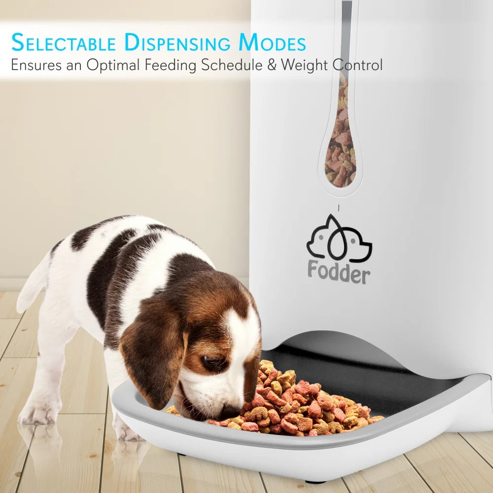 Smart Automatic Cat & Dog Food Dispenser - Digital Pet Feeder with Voice Message Playback