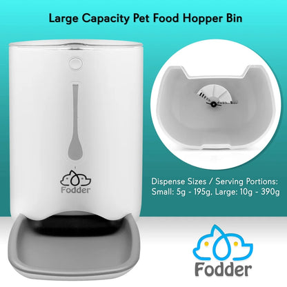 Smart Automatic Cat & Dog Food Dispenser - Digital Pet Feeder with Voice Message Playback