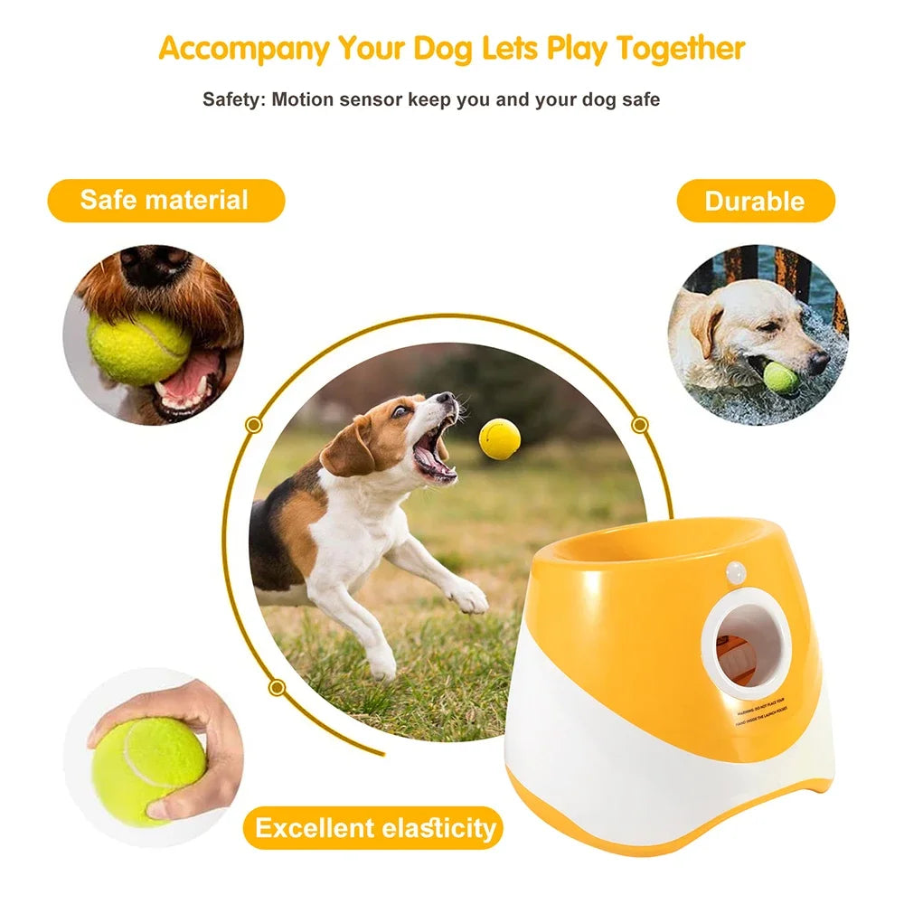 Ball Launcher for Dogs: Interactive Ball Launcher 10-30 Ft, Ideal Toy for Small/medium Dogs