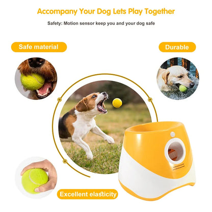 Ball Launcher for Dogs: Interactive Ball Launcher 10-30 Ft, Ideal Toy for Small/medium Dogs