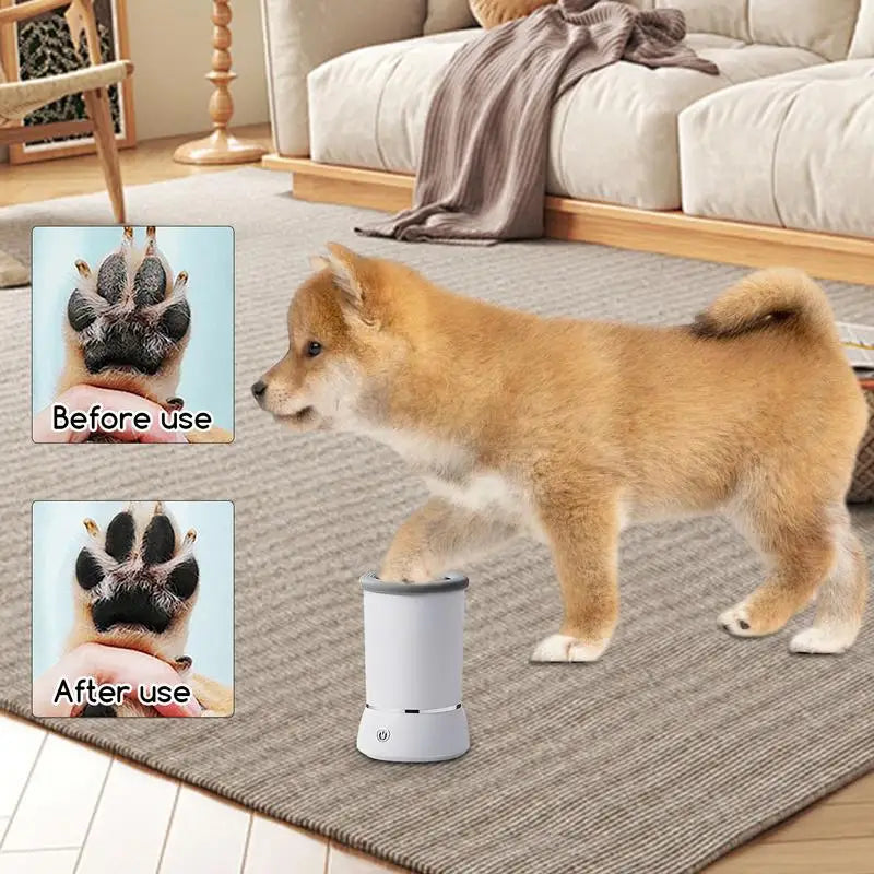 USB Rechargeable Electric Dog Paw Cleaner Automatic Pet Foot Paw Cleaner Cat and Dog Massage Foot Wash Cup Pets Cleaning Tools