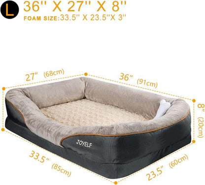 Large Memory Foam Dog Bed, Orthopedic Dog Bed & Sofa